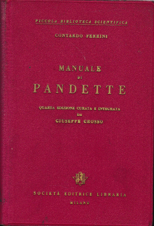 Manuale di Pandette - copertina