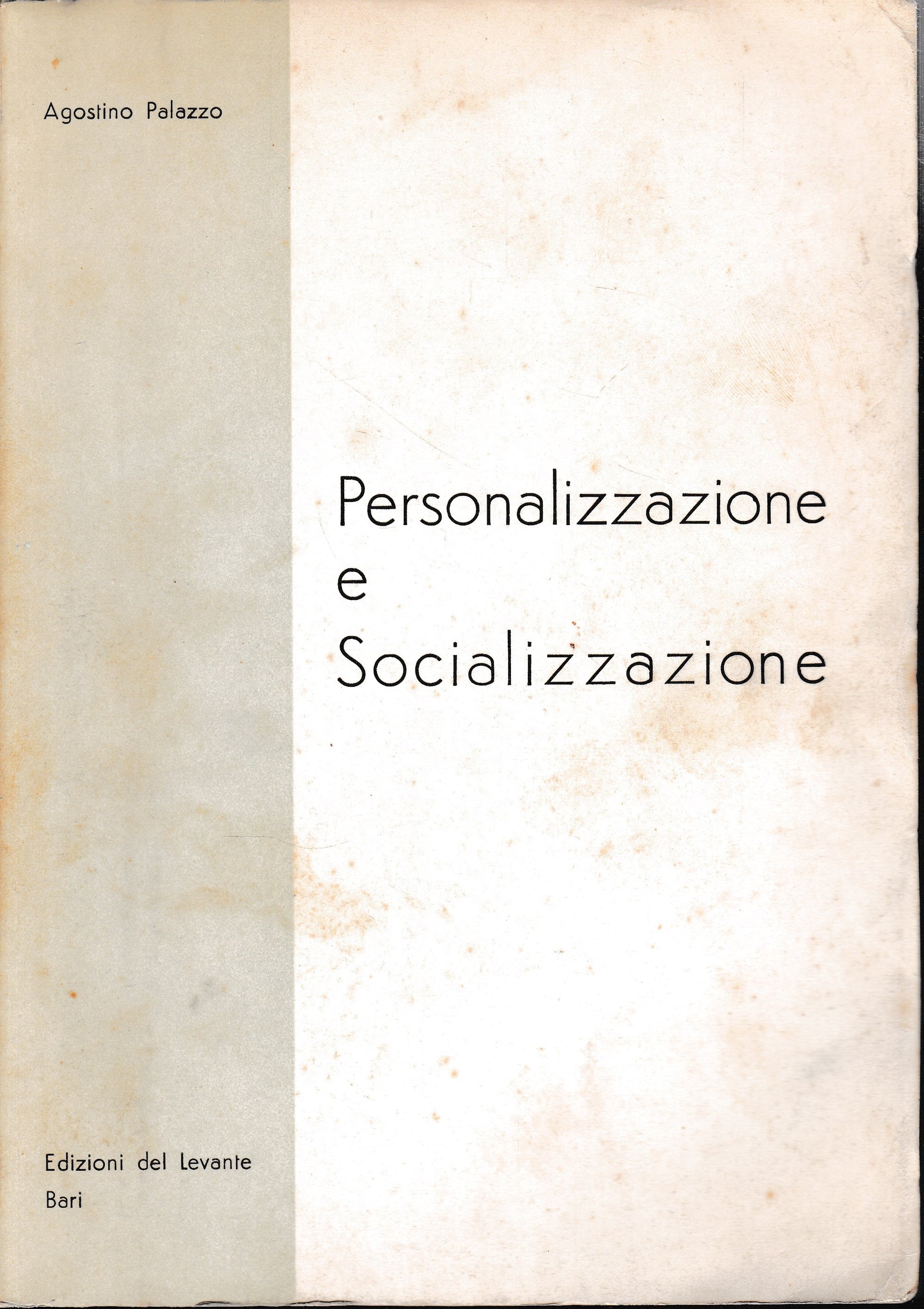Personalizzazione e Socializzazione - copertina