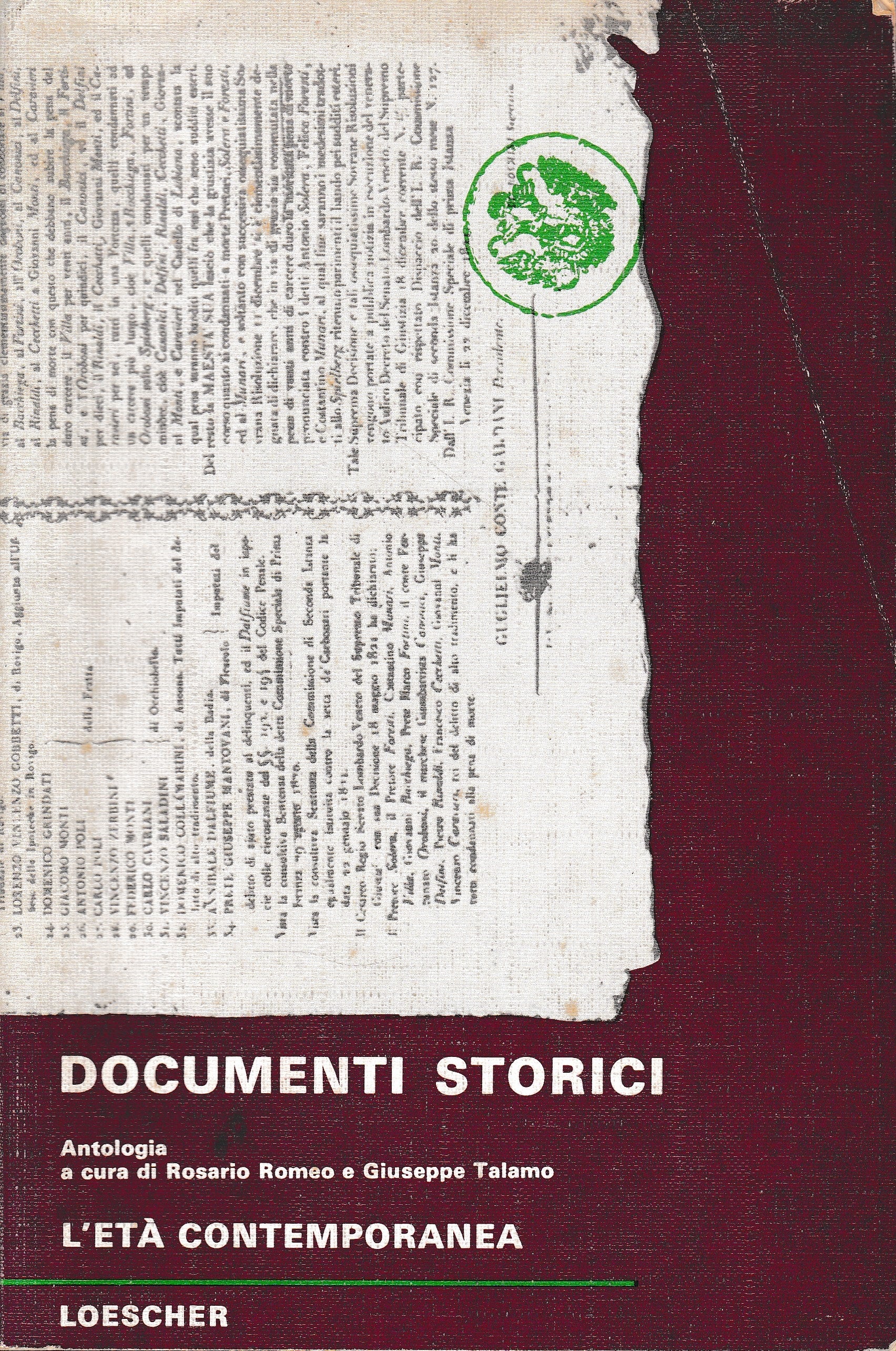 Documenti storici. vol. III - L'età contemporanea - copertina