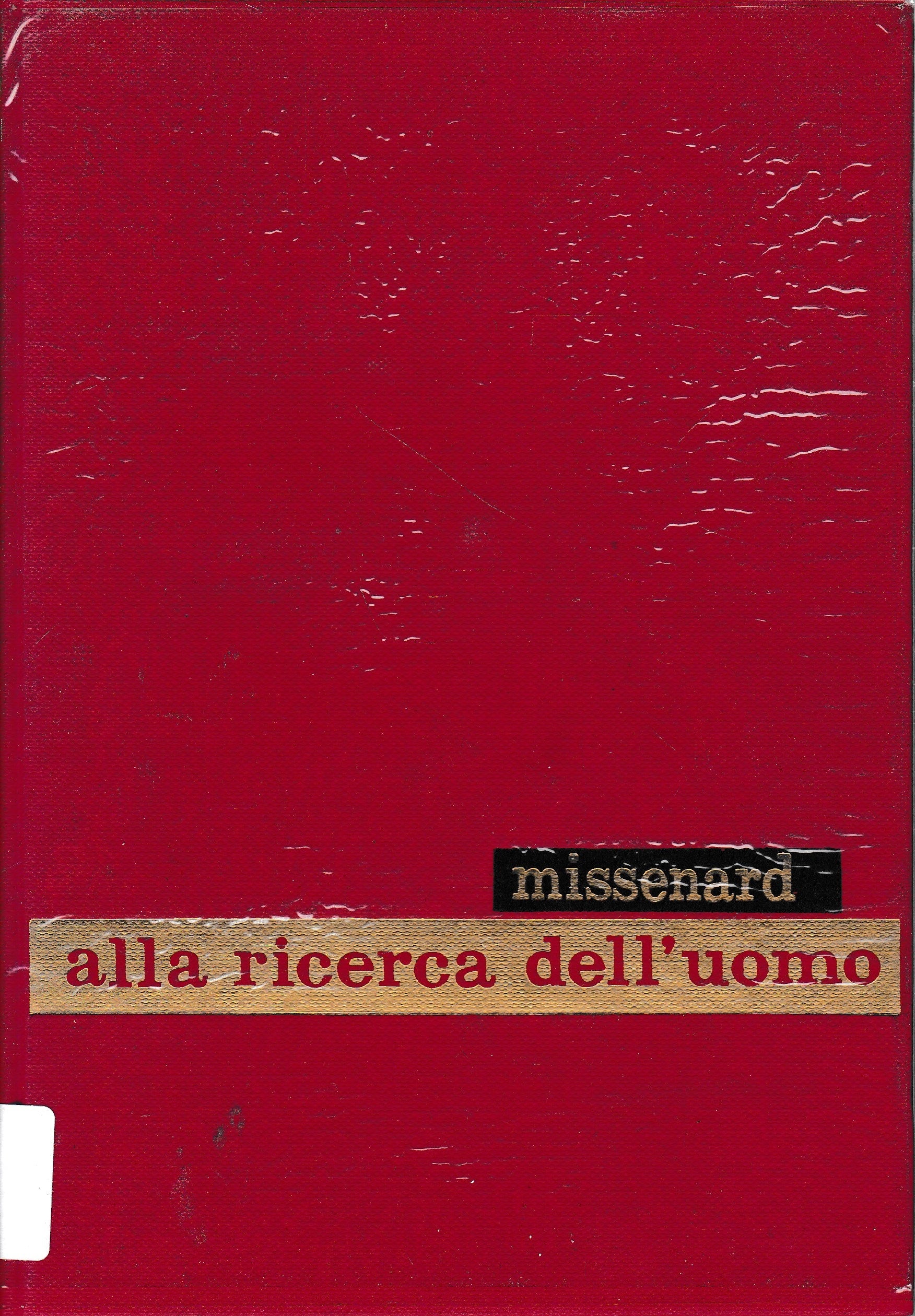Alla ricerca dell'uomo - copertina