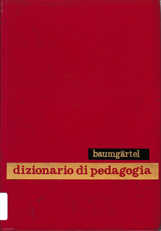 Dizionario di Pedagogia - copertina