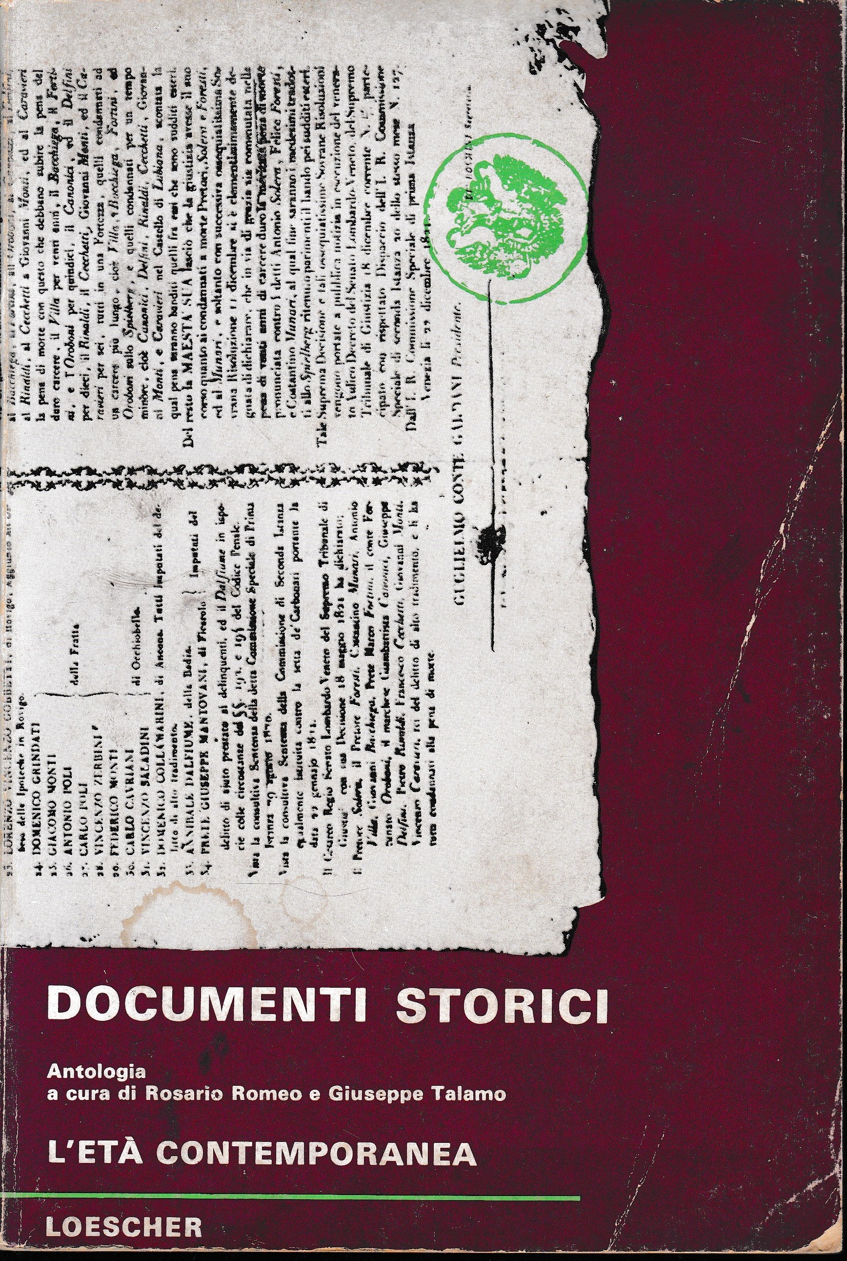 Documenti storici. vol. III - L'età contemporanea - copertina