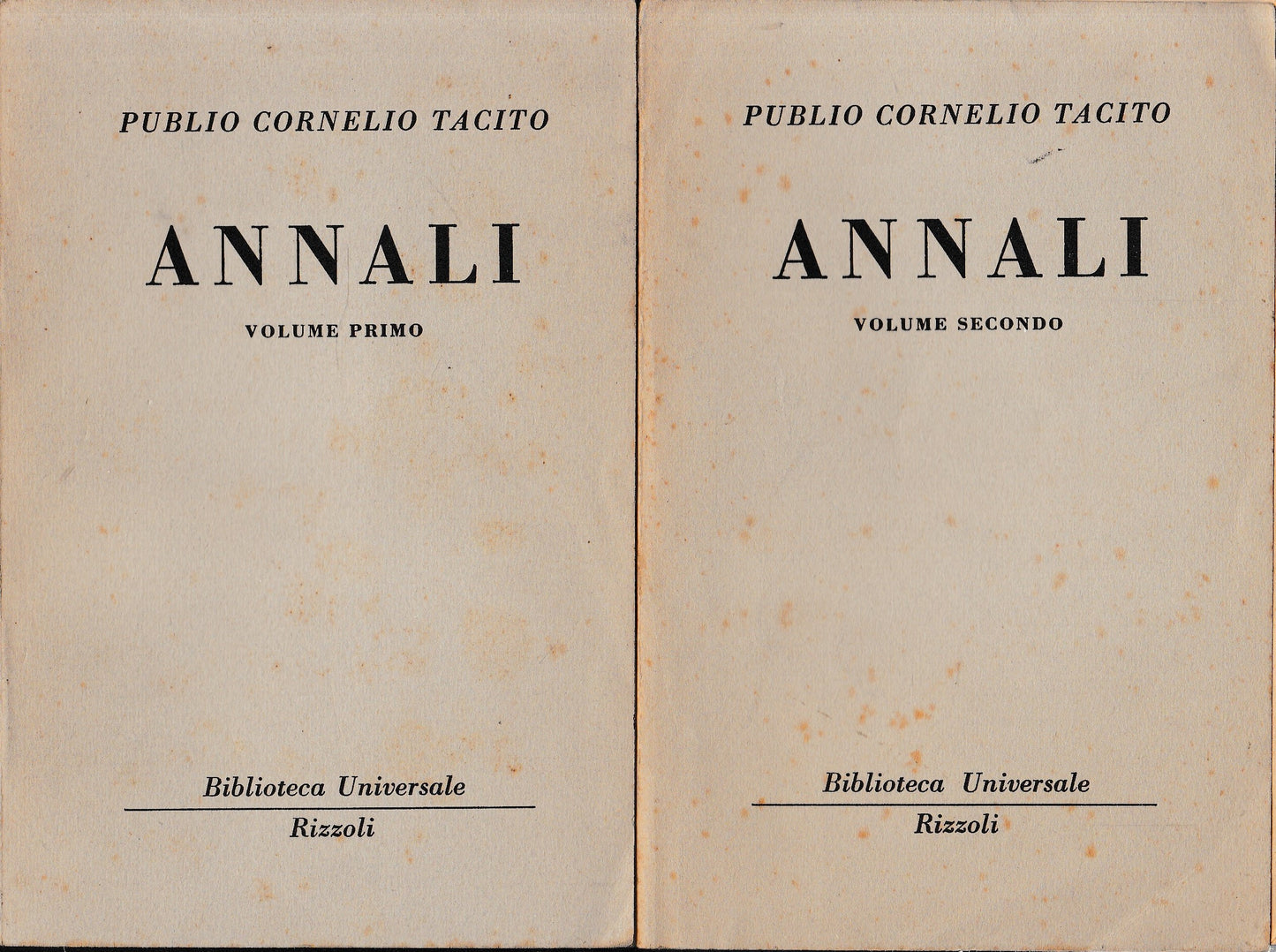 Annali, due volumi - copertina