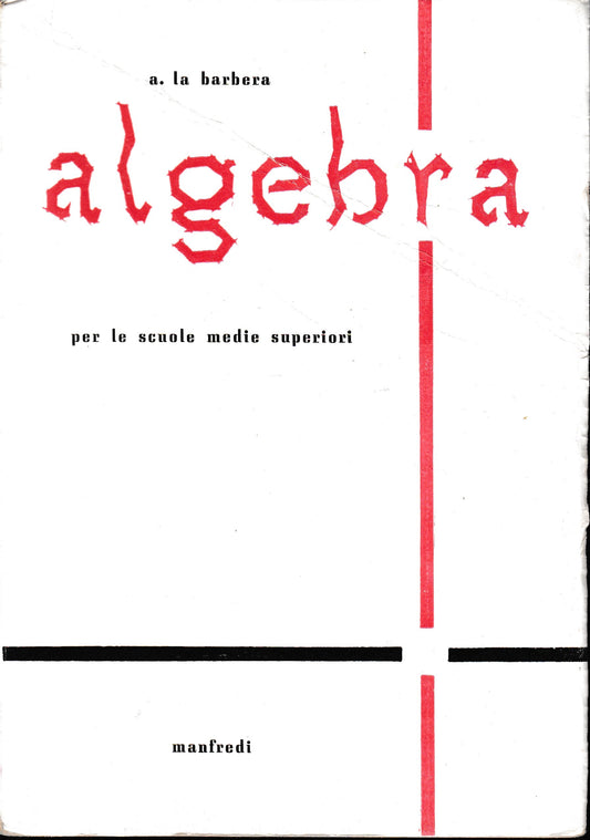 Algebra per le scuole superiori - copertina