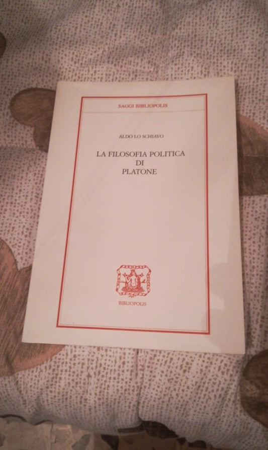 Filosofia politica di Platone - copertina
