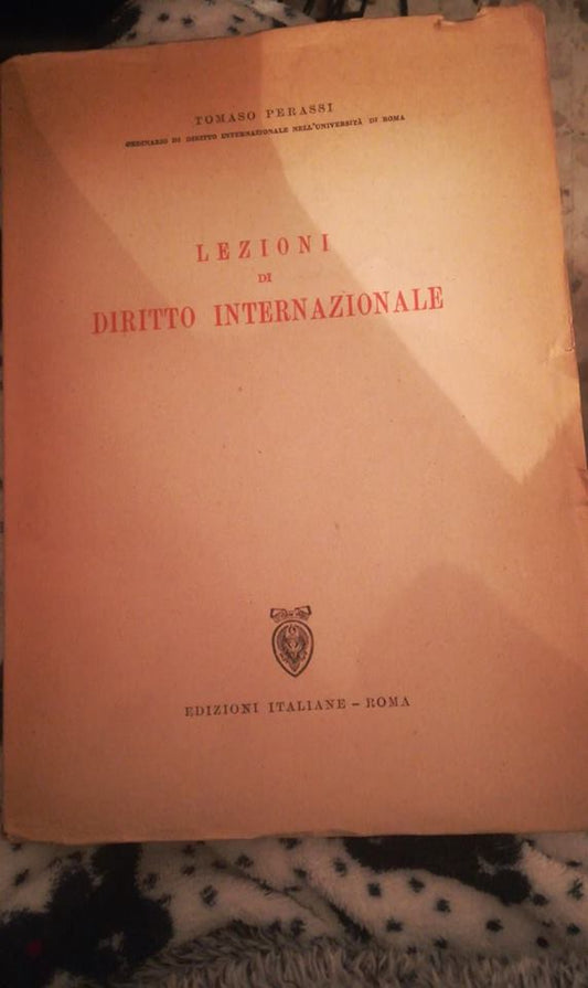 LEZIONI DI DIRITTO INTERNAZIONALE. PARTE I - copertina