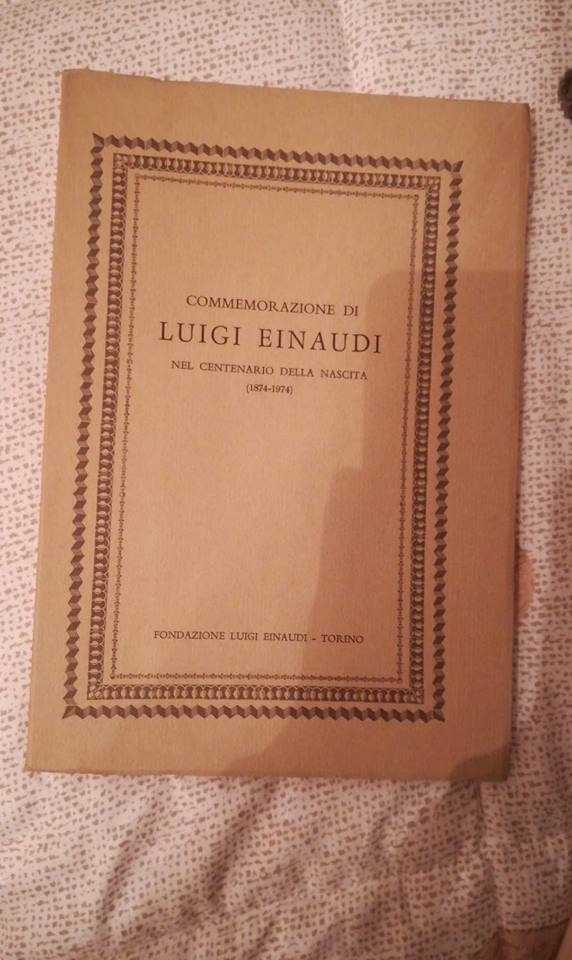commemorazione di luigi einaudi nel centenario della nascita - copertina