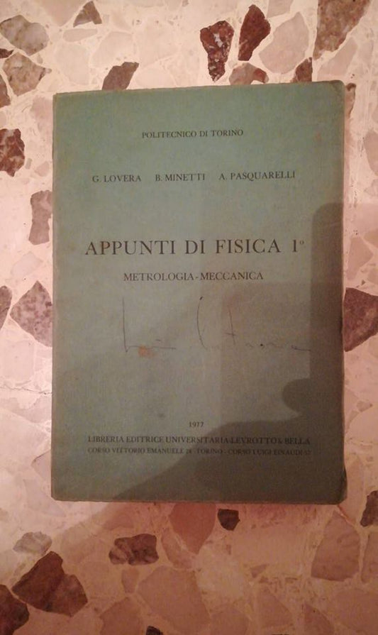 appunti di fisica 1 metrologia-meccanica - copertina