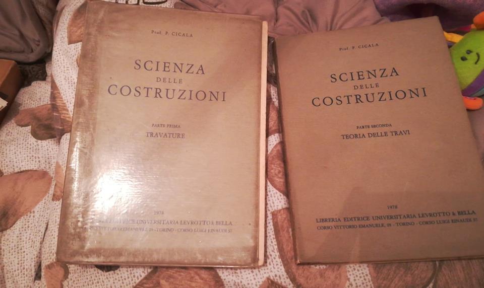 scienza delle costruzioni parte prima travature parte seconda teoria delle travi - copertina