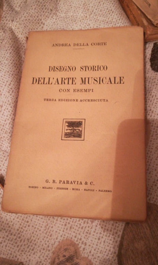 DISEGNO STORICO DELL'ARTE MUSICALI CON ESEMPI - copertina