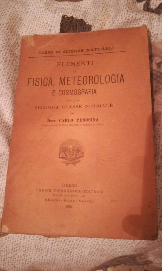 ELEMENTI DI FISICA METEOROLOGIA E COSMOGRAFIA - copertina