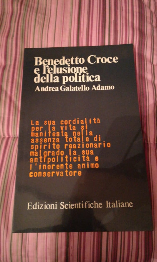 benedetto croce e l'elusione della politica - copertina