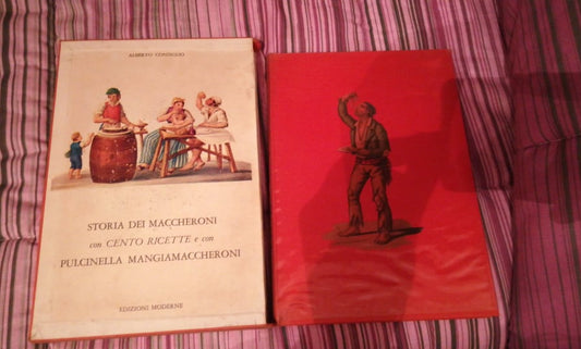 storia dei maccheroni con cento ricette e con pulcinella mangiamaccheroni - copertina