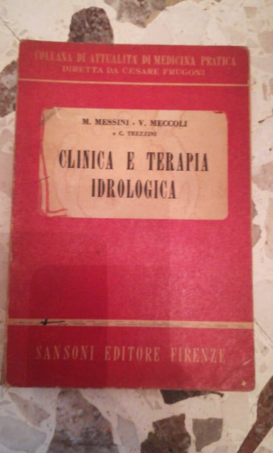 clinica e terapia idrologica - copertina