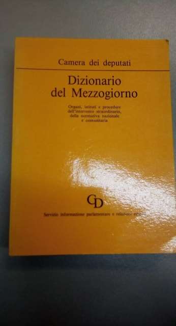 dizionario del mezzogiorno - copertina