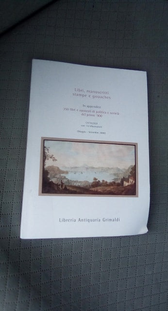 libri manoscritti stampe e gouaches in appendice 350 libri e opuscoli di politica e società del primo 900 - copertina