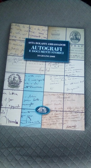 autografi e libri antichi 25 giugno 2009 - copertina