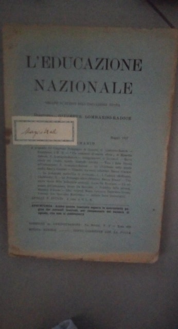l'educazione nazionale - copertina
