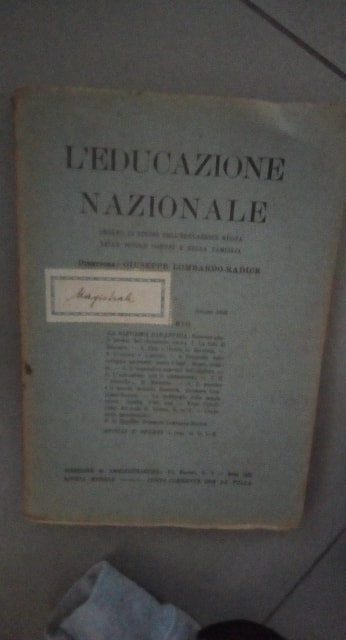 l'educazione nazionale - copertina