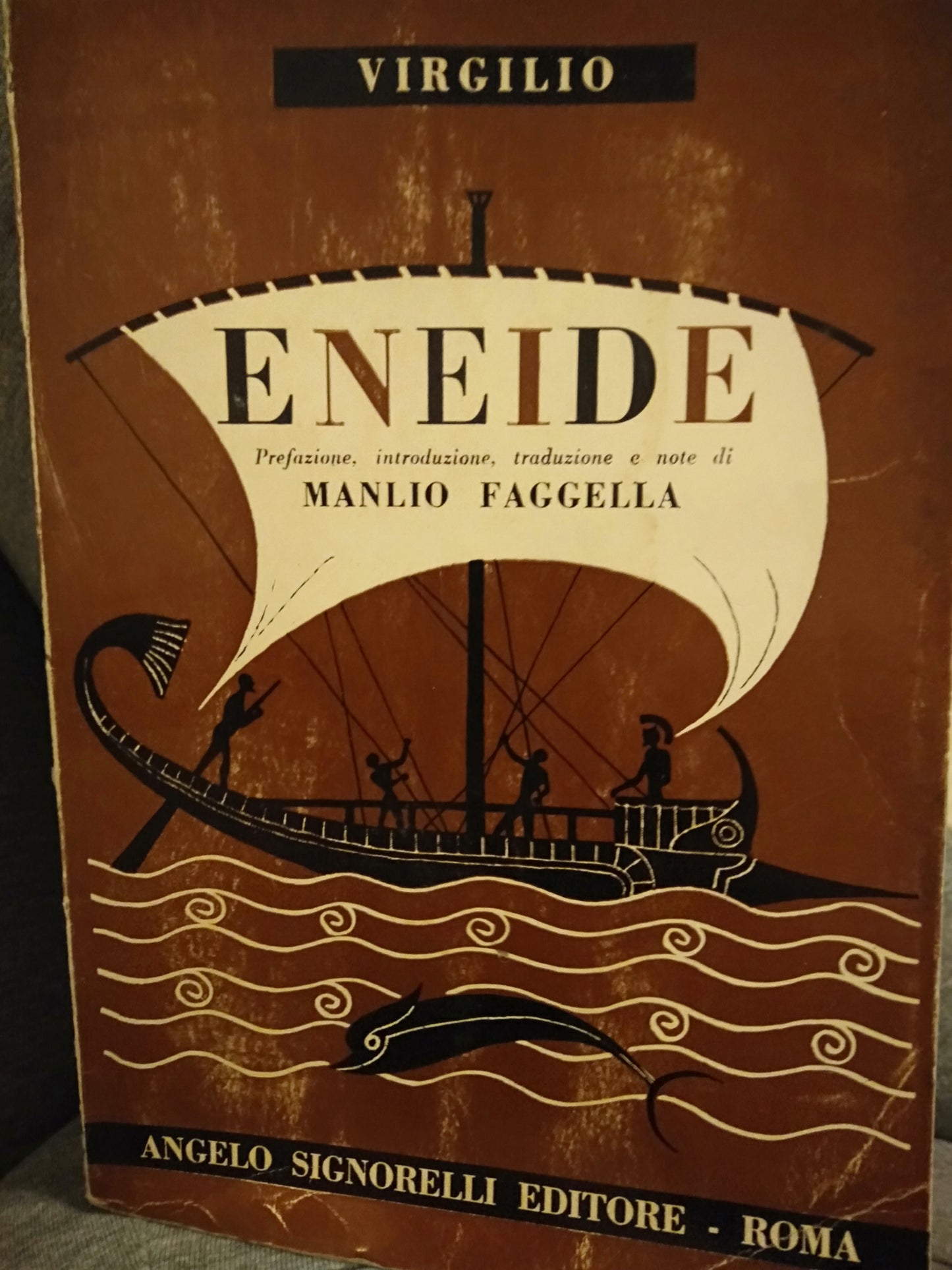 Eneide prefazione introduzione traduzione e note di Manlio faggella - copertina