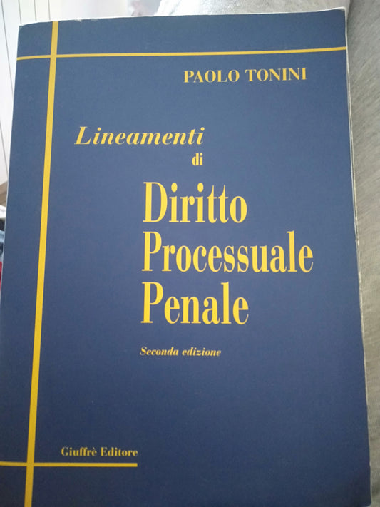 Lineamenti di diritto processuale penale - copertina