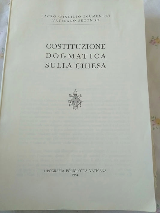 Costituzione dogmatica sulla chiesa - copertina