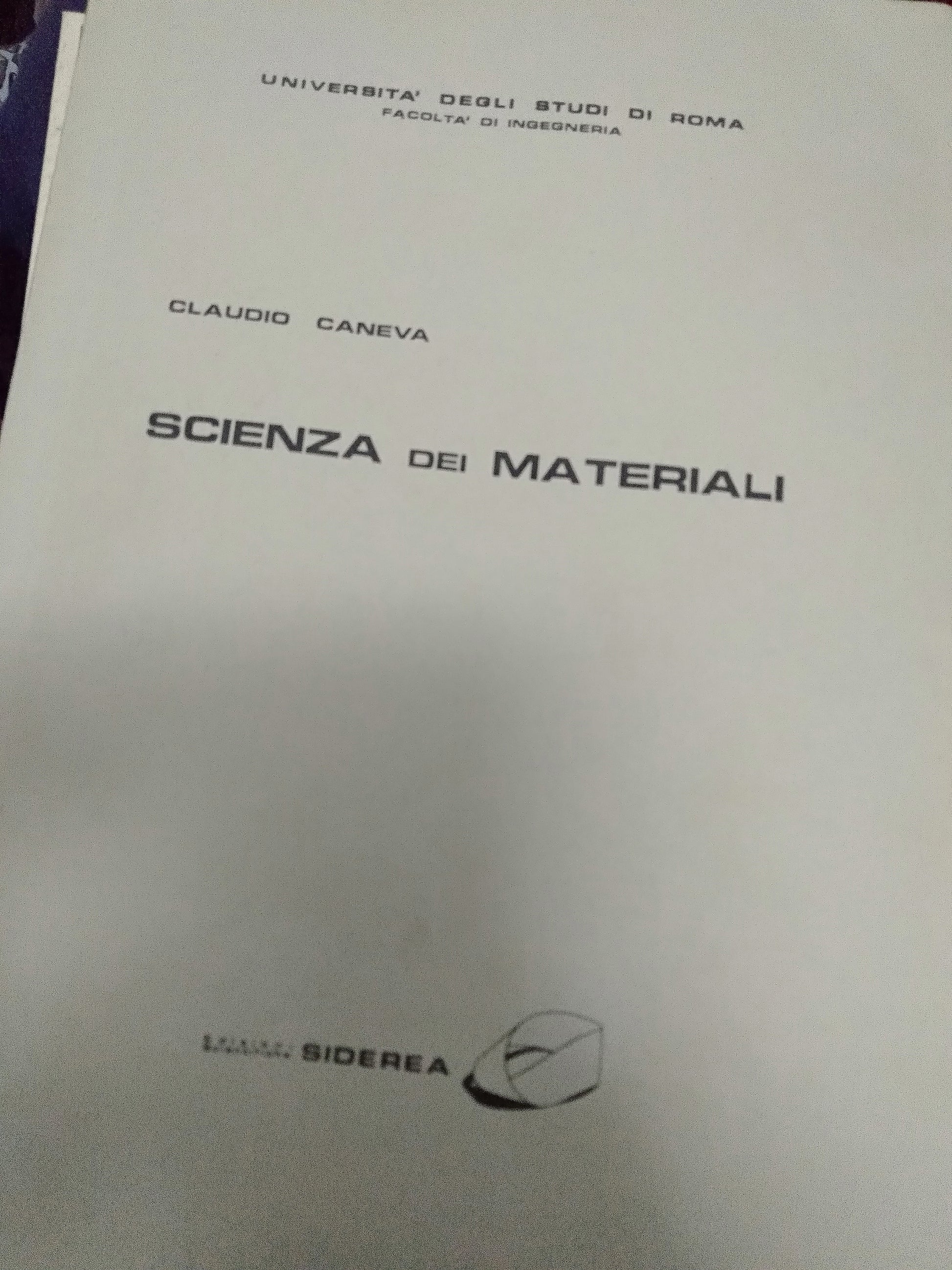 Scienza dei materiali - copertina