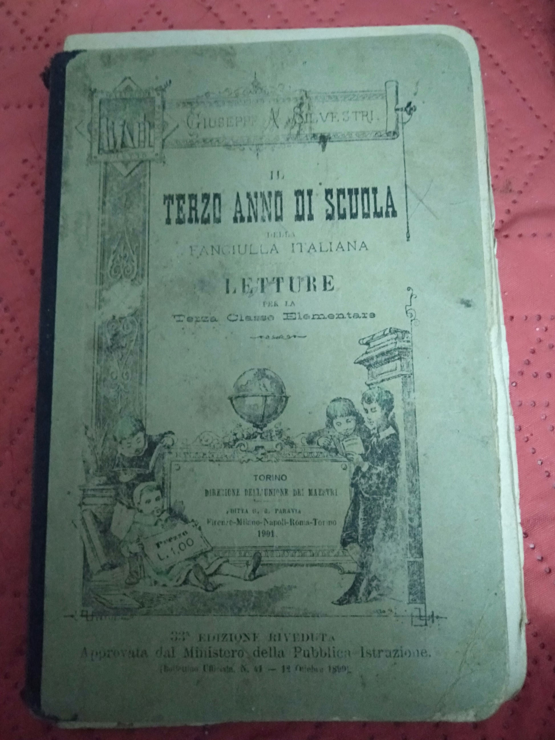 Il terzo anno di scuola della fanciulla Italiana letture per la terza classe elementare - copertina