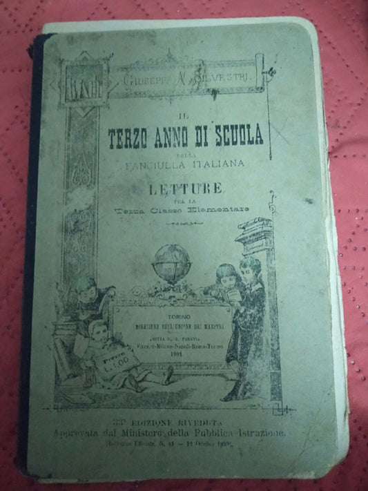 Il terzo anno di scuola della fanciulla Italiana letture per la terza classe elementare - copertina