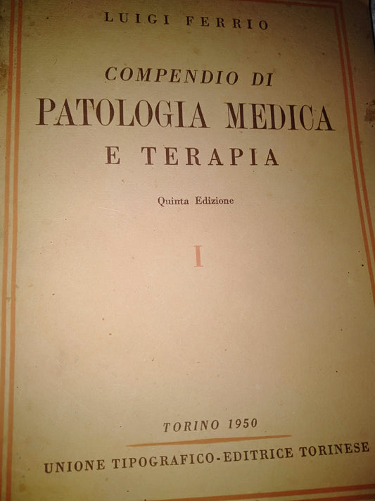 Compendio di patologia medica e terapia - copertina