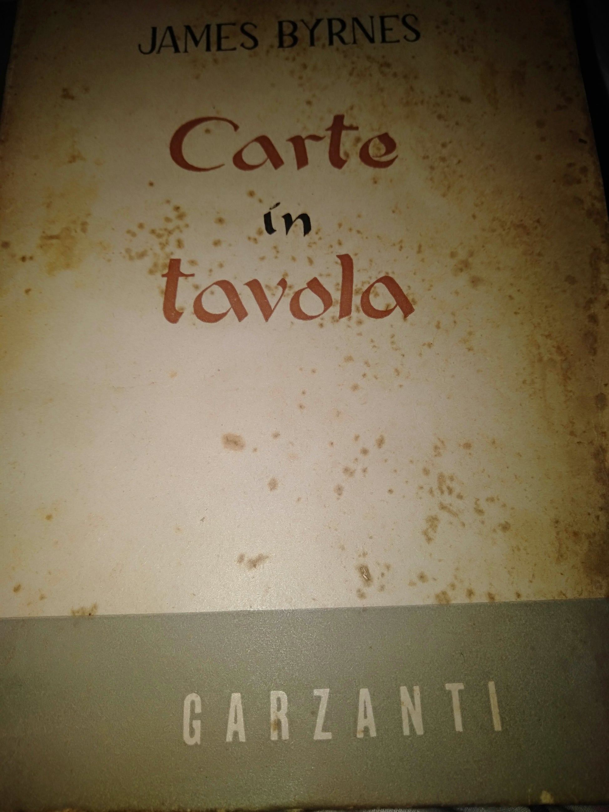 Carte in tavola - copertina