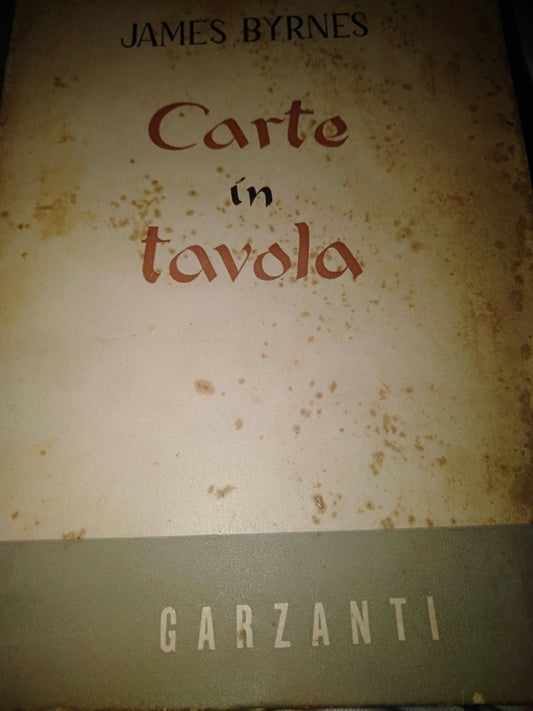 Carte in tavola - copertina