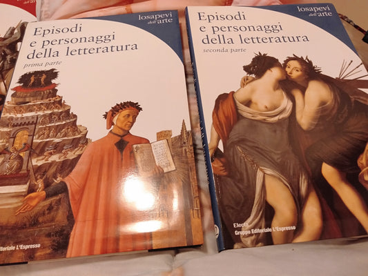 EPISODI E PERSONAGGI DELLA LETTERATURA. 2 VOLUMI : PRIMA PARTE DAI ROMANZI ARTURIANI A RABELAIS, SECONDA PARTE DA TORQUATO TASSO A FAUST. - copertina