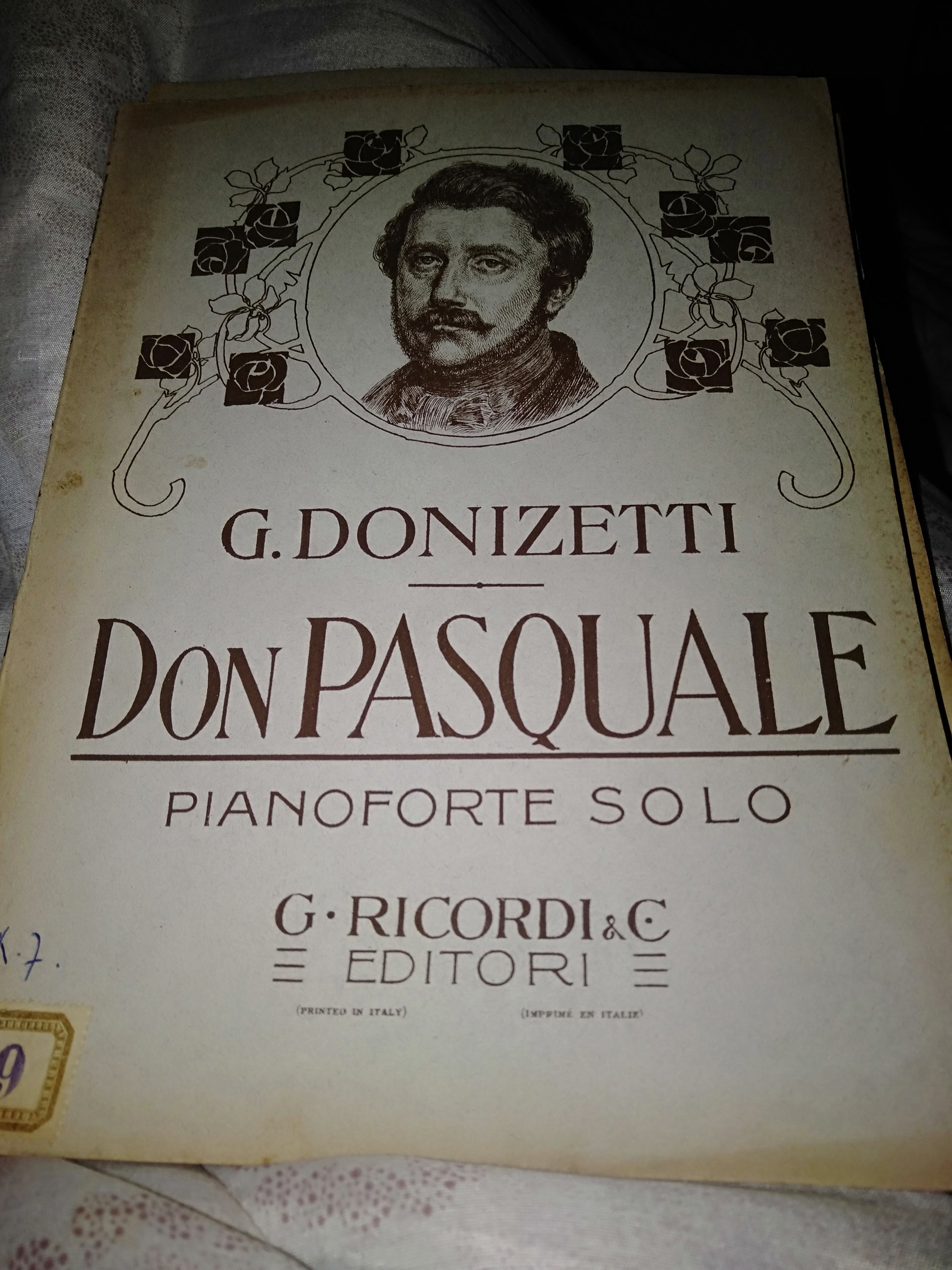 Don Pasquale pianoforte solo - copertina