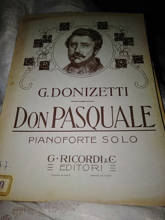 Don Pasquale pianoforte solo - copertina