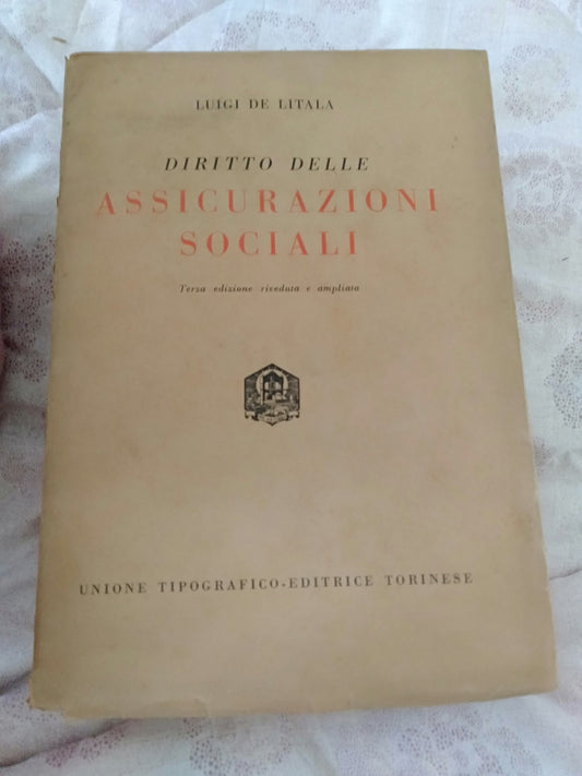 Diritto delle assicurazioni sociali terza edizione riveduta e ampliata - copertina