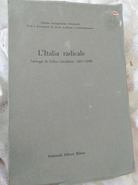 L Italia radicale carteggi di Felice Cavallotti 1867-1898 - copertina