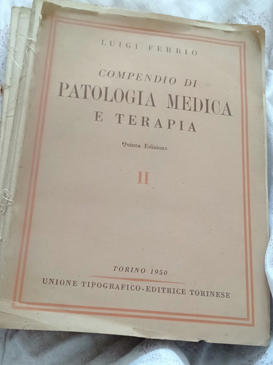 Compendio di patologia medica e terapia - copertina