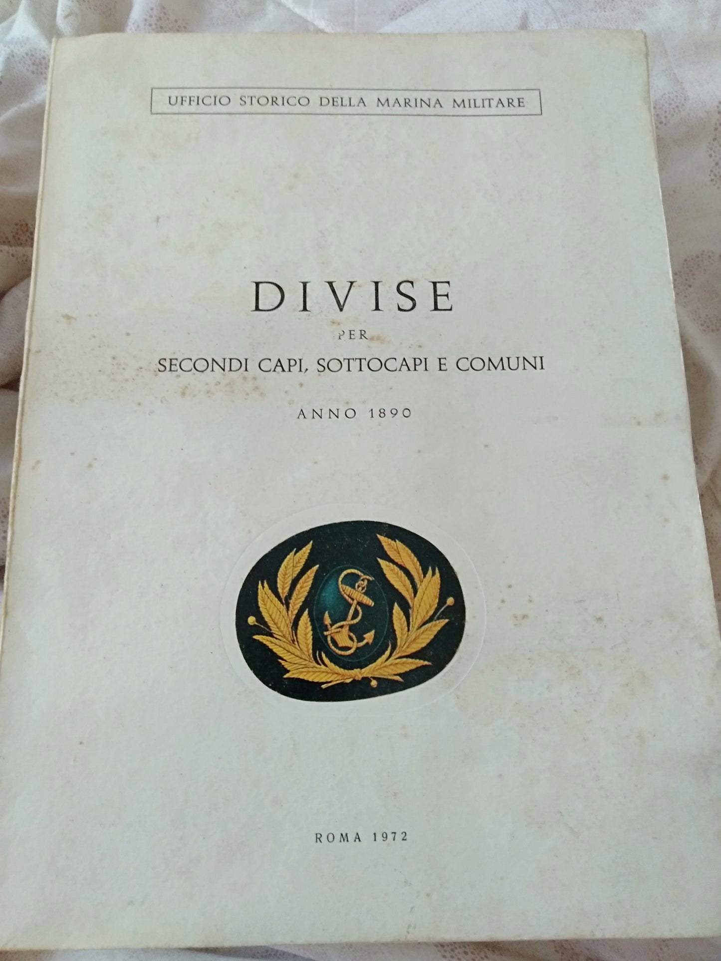 Divise per secondi capi sottocapi e comuni anno 1890 - copertina