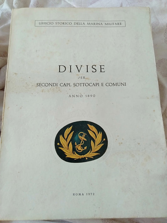 Divise per secondi capi sottocapi e comuni anno 1890 - copertina