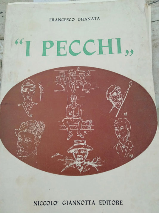 ''I pecchi,, figure popolari catanesi note per i loro soprannomi con ritratti e illustrazioni - copertina