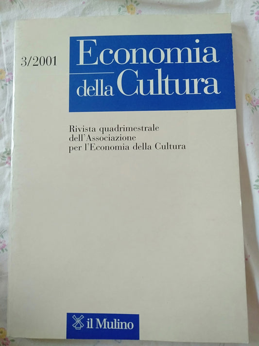 Economia della cultura rivista quadrimestrale dell' associazione per l economia della cultura - copertina