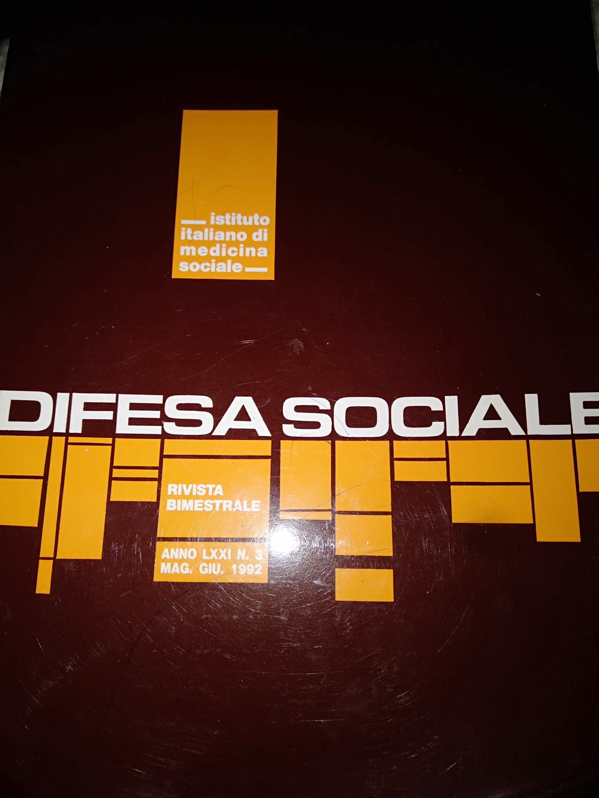 Difesa sociale - copertina