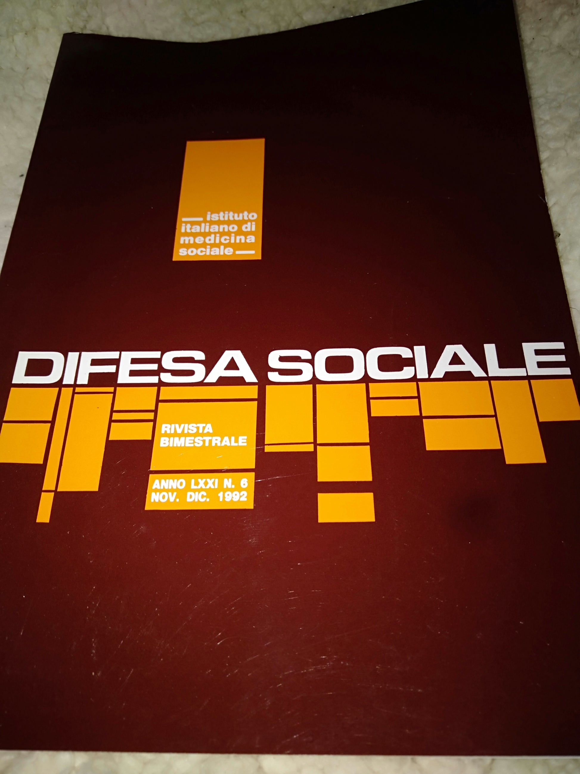 Difesa sociale - copertina