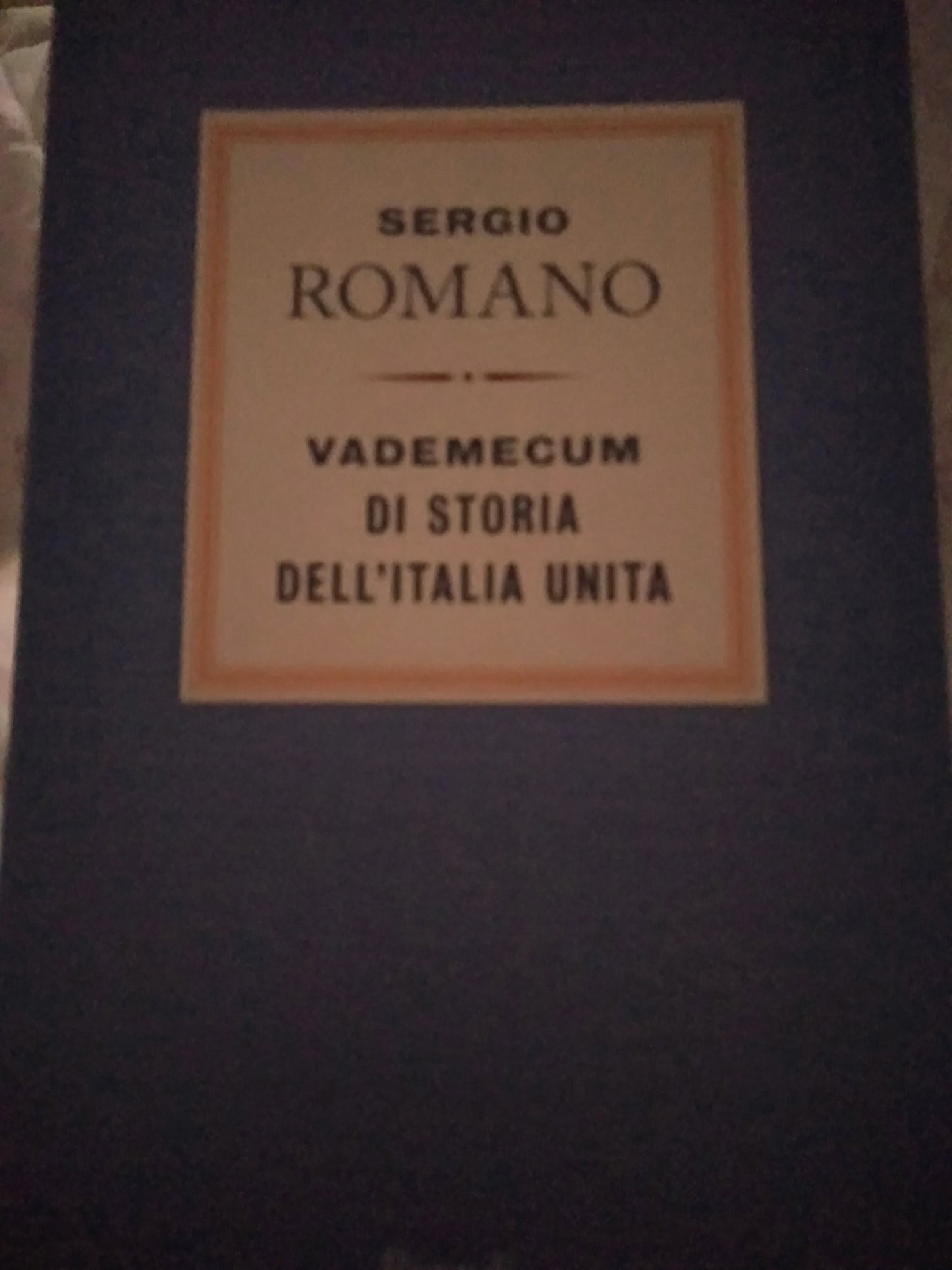 Vademecum di storia dell' Italia unita - copertina