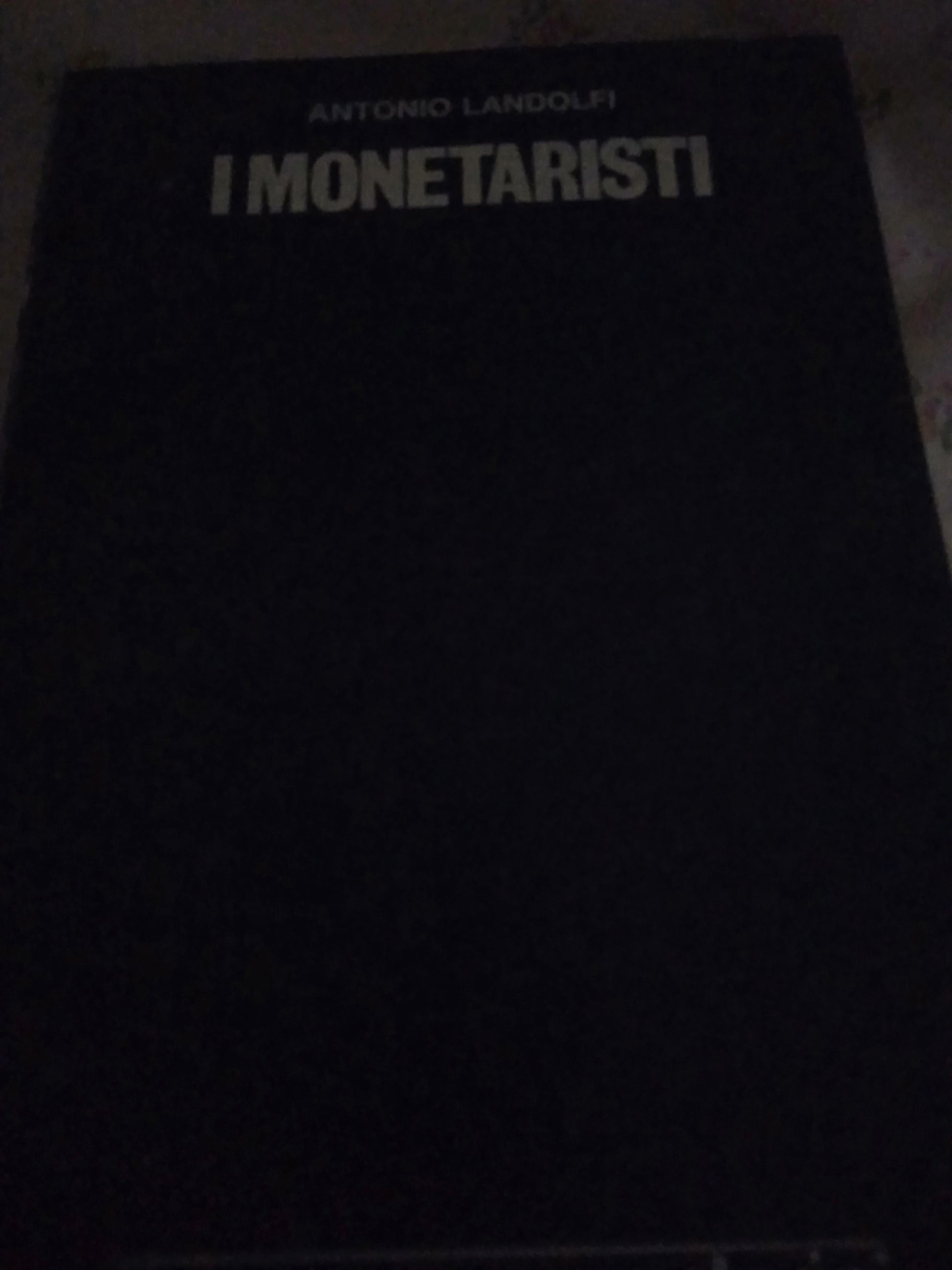 I monetaristi - copertina