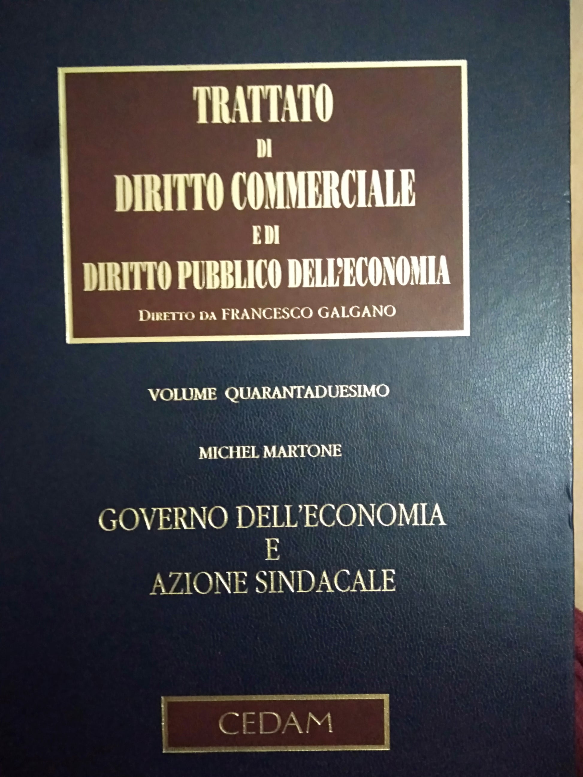 Trattato di diritto commerciale e di diritto pubblico dell' economia - copertina