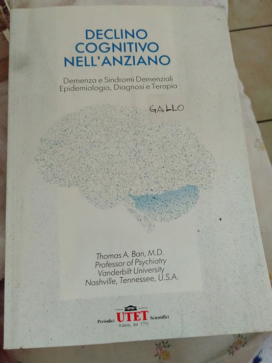 Declino cognitivo nell' anziano - copertina