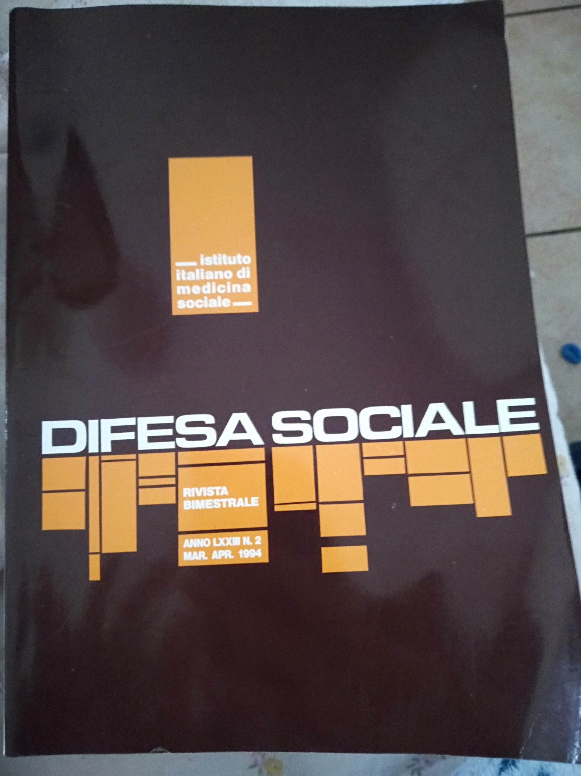 Difesa sociale - copertina