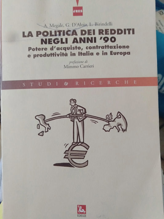 La politica dei redditi negli anni 90' - copertina